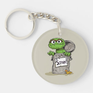 Oscar the Grouch Scram Keychain