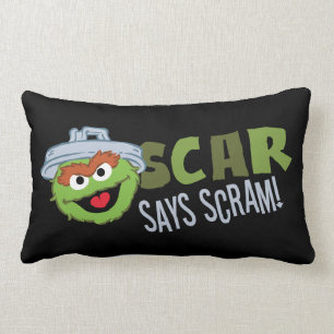 Oscar the Grouch Scram Lumbar Pillow