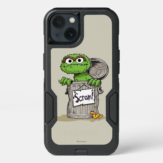 Oscar the Grouch Scram Otterbox iPhone Case (Back)