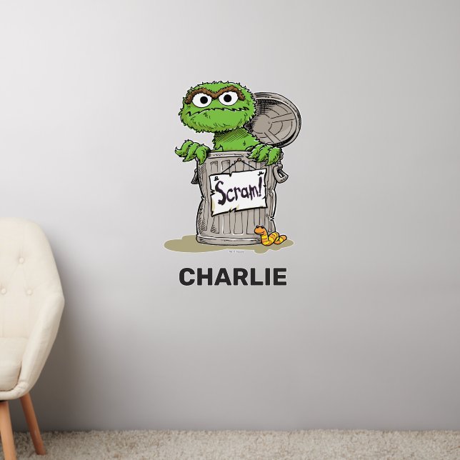 Oscar the Grouch Scram Wall Decal (Living Room 2)