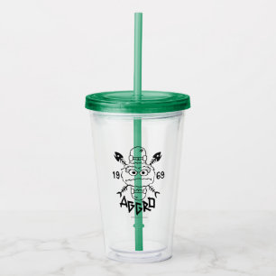 Oscar the Grouch Skate Logo - Aggro 1969 Acrylic Tumbler