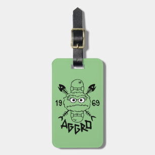 Oscar the Grouch Skate Logo - Aggro 1969 Luggage Tag