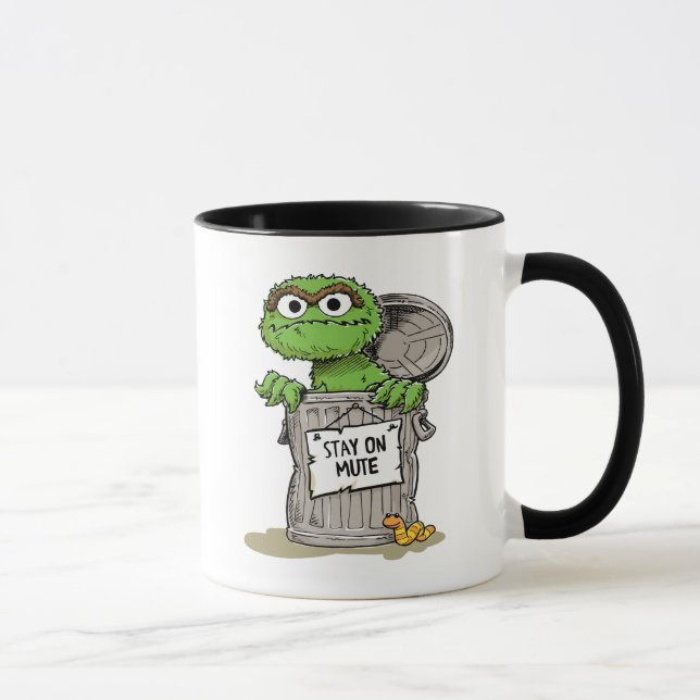 Oscar the Grouch | Stay On Mute Mug (Right)