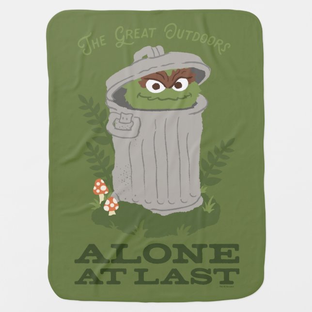 Oscar The Grouch | The Great Outdoors Baby Blanket (Front)