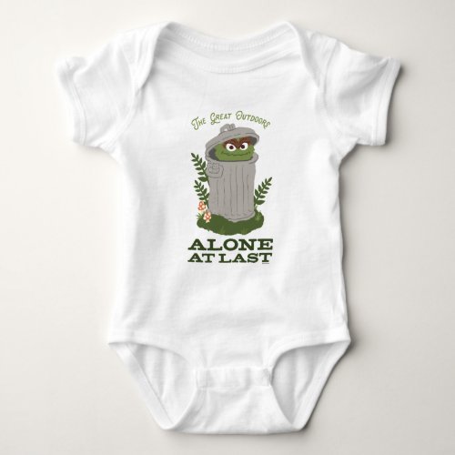 Oscar The Grouch  The Great Outdoors Baby Bodysuit