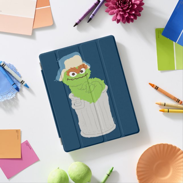Oscar the Grouch Trash Can Lean iPad Smart Cover (In Situ)