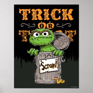 Oscar the Grouch - Trick or Treat, Scram! Poster