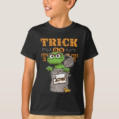 Oscar the Grouch _ Trick or Treat Scram T_Shirt