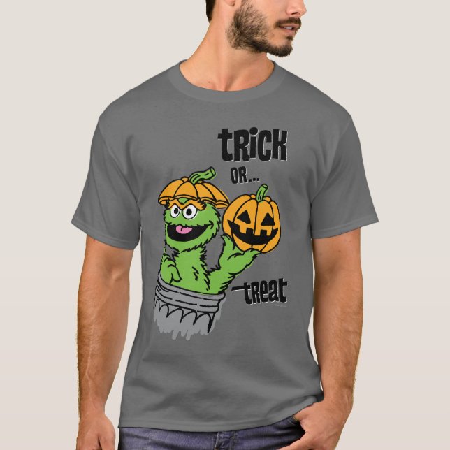 Oscar the Grouch - Trick Or Treat T-Shirt (Front)
