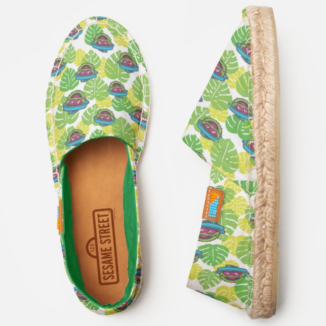 Oscar the Grouch | Tropical Pattern Espadrilles (Side)