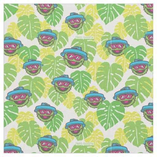 Oscar the Grouch | Tropical Pattern Fabric
