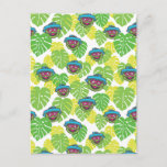 Oscar the Grouch | Tropical Pattern Postcard