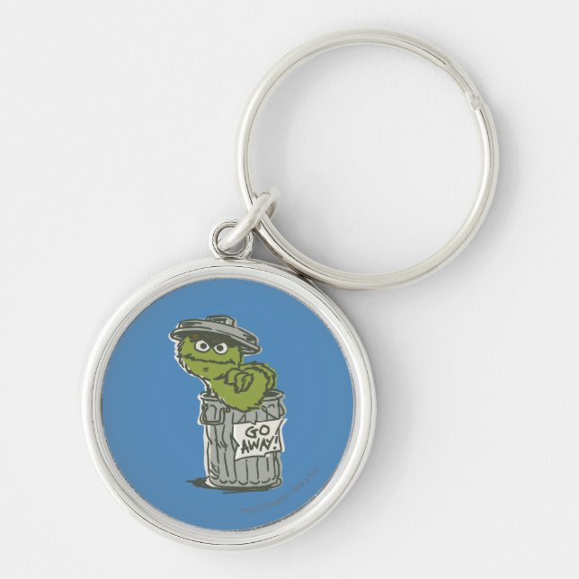 Oscar the Grouch Vintage 2 Keychain (Front)