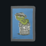 Oscar the Grouch Vintage 2 Tri-fold Wallet<br><div class="desc">Oscar the Grouch has a grumpy looking face in this vintage graphic!        This item is recommended for ages 2 . ©  2014 Sesame Workshop. www.sesamestreet.org</div>