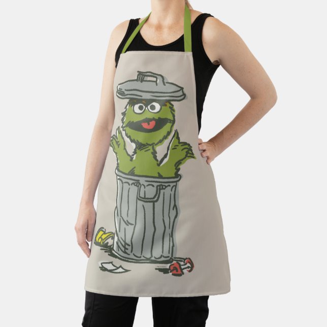 Oscar the Grouch Vintage Apron (Insitu)