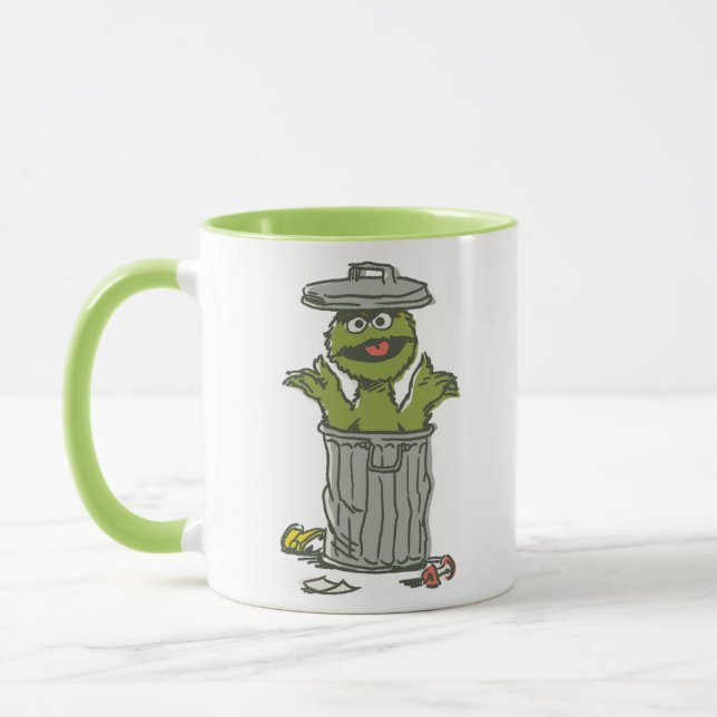 Oscar the Grouch Vintage Mug (Left)