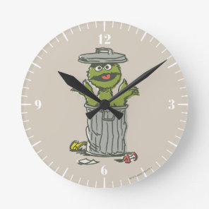 Oscar the Grouch Vintage Round Clock