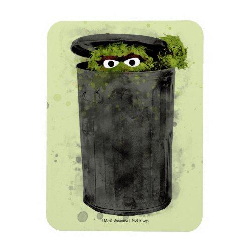 Oscar the Grouch  Watercolor Trend Magnet