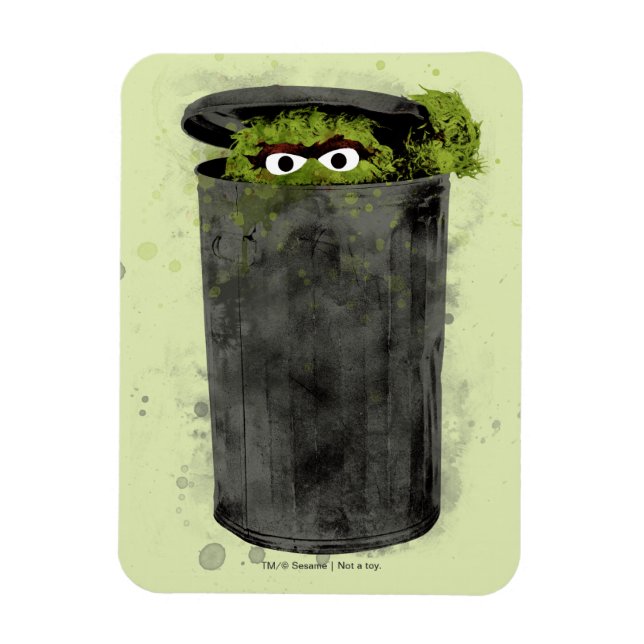 Oscar the Grouch | Watercolor Trend Magnet (Vertical)