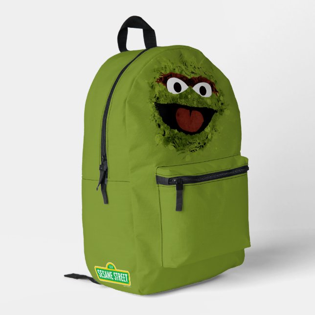 Oscar the Grouch | Watercolor Trend Printed Backpack | Zazzle display picture 1