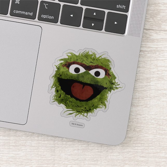 Oscar the Grouch | Watercolor Trend Sticker (Detail)