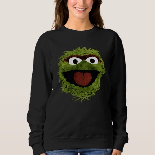 Oscar the Grouch  Watercolor Trend Sweatshirt