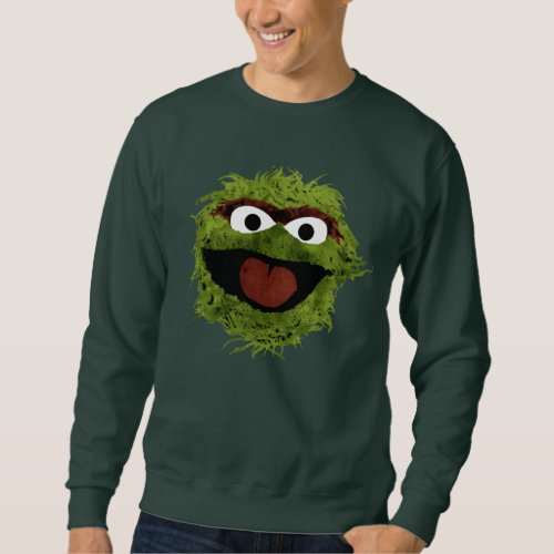 Oscar the Grouch  Watercolor Trend Sweatshirt