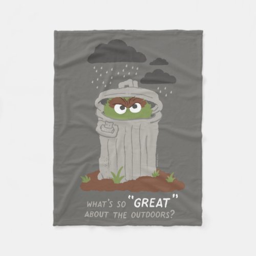 Oscar The Grouch  Whats So Great About The Outdo Fleece Blanket