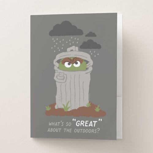 Oscar The Grouch  Whats So Great About The Outdo Pocket Folder