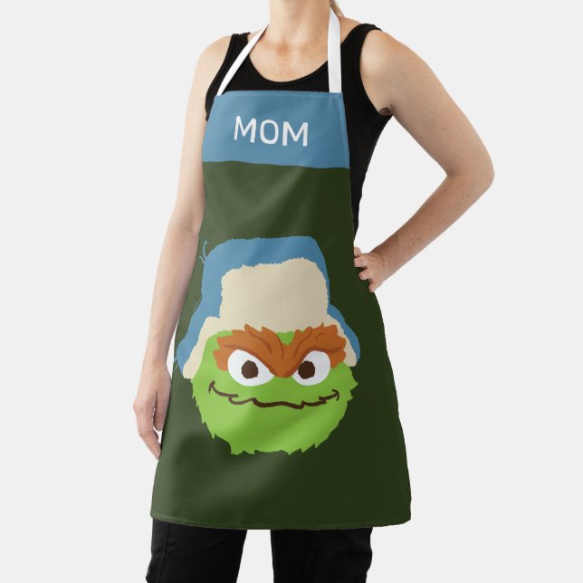 Oscar the Grouch Woodland Face | Add Your Name Apron (Insitu)
