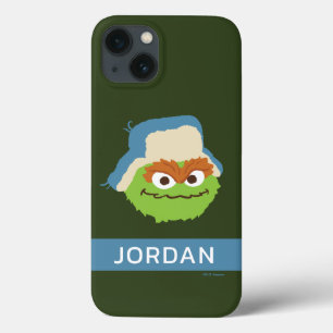 Oscar the Grouch Woodland Face   Add Your Name iPhone 13 Case
