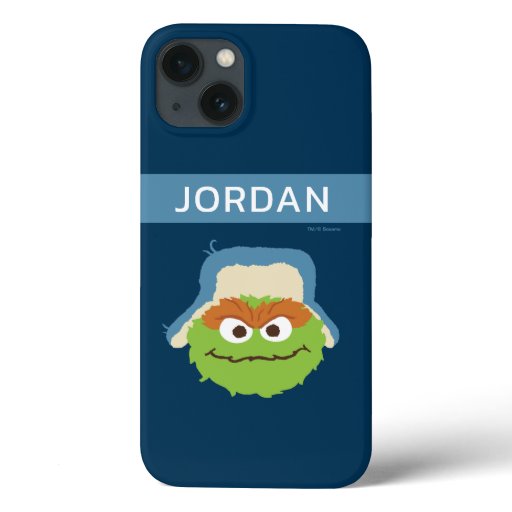 Oscar the Grouch Woodland Face | Add Your Name iPhone 13 Case