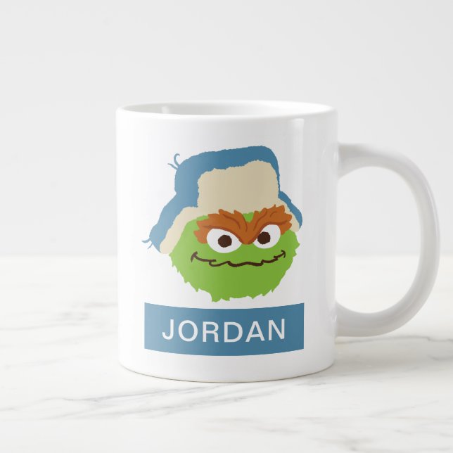 Oscar the Grouch Woodland Face | Add Your Name Giant Coffee Mug (Right)