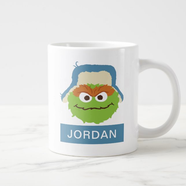 Oscar the Grouch Woodland Face | Add Your Name Giant Coffee Mug (Right)