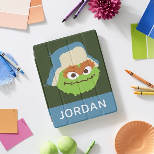 Oscar the Grouch Woodland Face  Add Your Name iPad Smart Cover