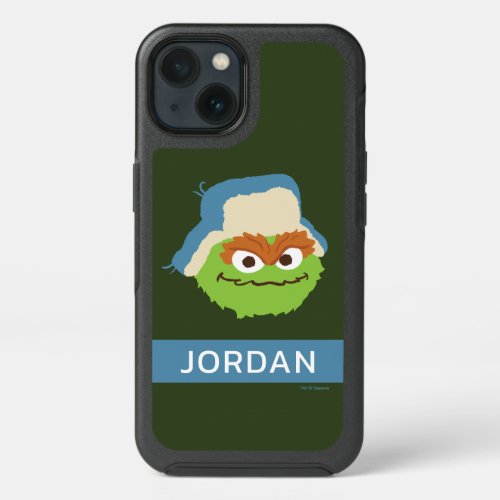 Oscar the Grouch Woodland Face  Add Your Name iPhone 13 Case