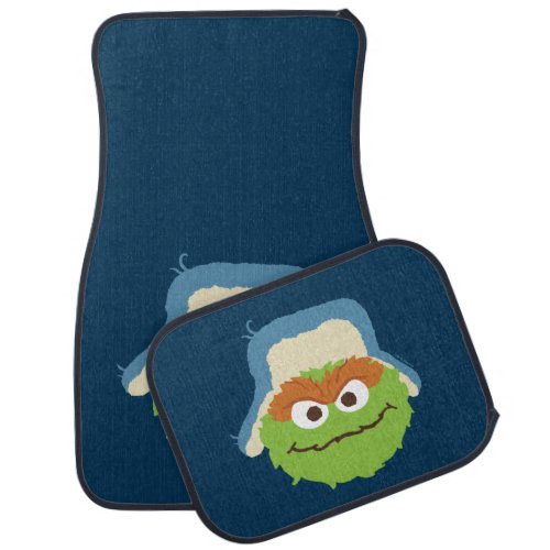 Oscar the Grouch Woodland Face Car Floor Mat