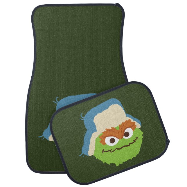 Oscar the Grouch Woodland Face Car Floor Mat (Set)