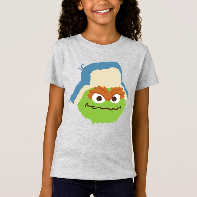 Oscar the Grouch Woodland Face T-Shirt (Front)