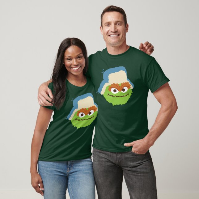 Oscar the Grouch Woodland Face T-Shirt (Unisex)