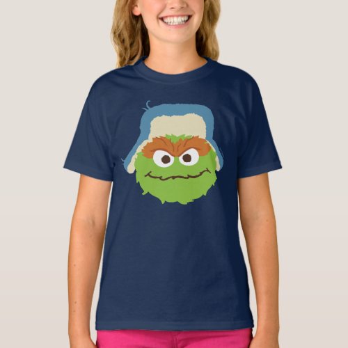 Oscar the Grouch Woodland Face T_Shirt