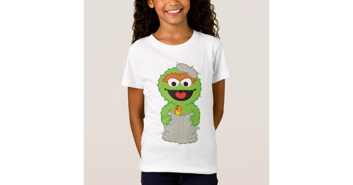 Oscar the Grouch Wool Style T-Shirt | Zazzle