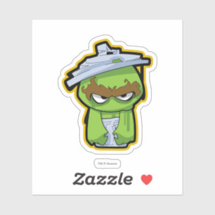 Oscar the Grouch Zombie Sticker
