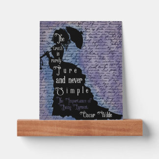 Oscar Wilde Quote Silhouette Poster Picture Ledge