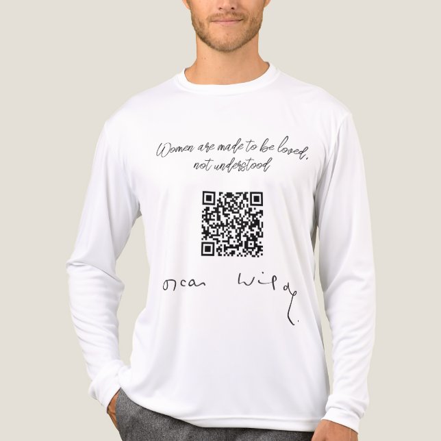 Oscar Wilde signature Tri-Blend Shirt (Front)