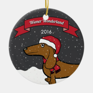Oscar's 2016 Wiener Wonderland Ornament