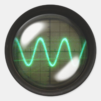 Oscillator Classic Round Sticker