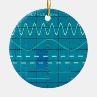 oscilloscope ceramic ornament