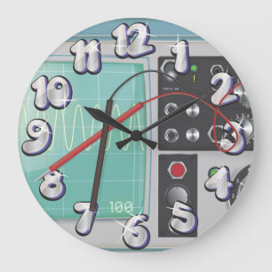 Oscilloscope Large Clock