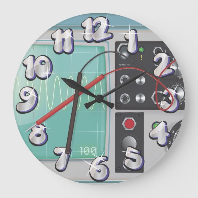 Oscilloscope Large Clock (Front)